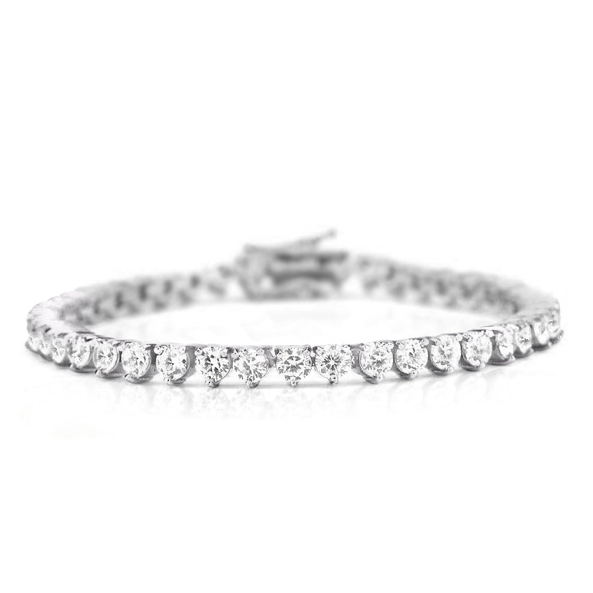 Monique Lhuillier Diamond Tennis Bracelet in 18k White Gold