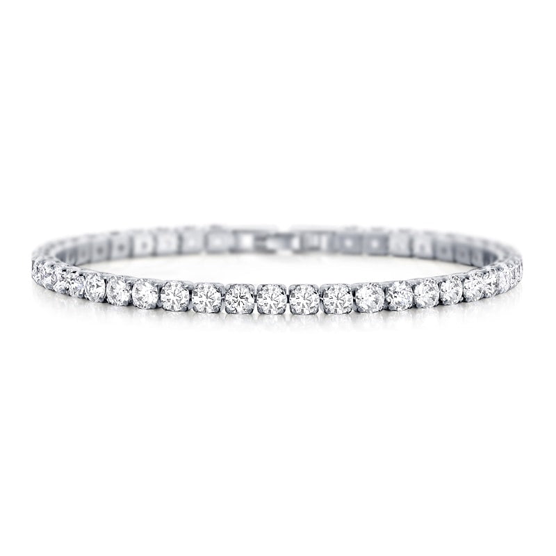 Laurent Diamond Tennis Bracelet in 18k White Gold