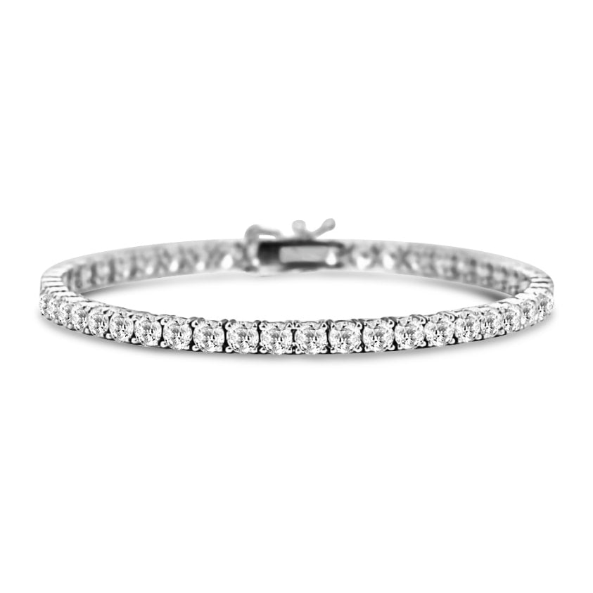 Classic Diamond Tennis Bracelet in 18k White Gold