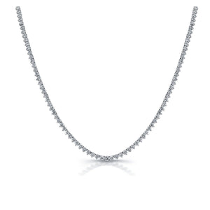 Monique Lhuillier Diamond Tennis Necklace in 18k White Gold