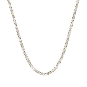 Classic Diamond Tennis Necklace in 18k White Gold