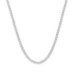 Classic Diamond Tennis Necklace in 18k White Gold