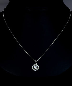 Gala Diamond Tennis Necklace in 18k White Gold