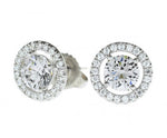 Gala Diamond Earrings in 18k White Gold