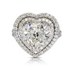 Ayla Heart Diamond Ring in 18k White Gold