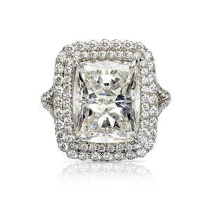 Ayla Radiant Diamond Ring in 18k White Gold