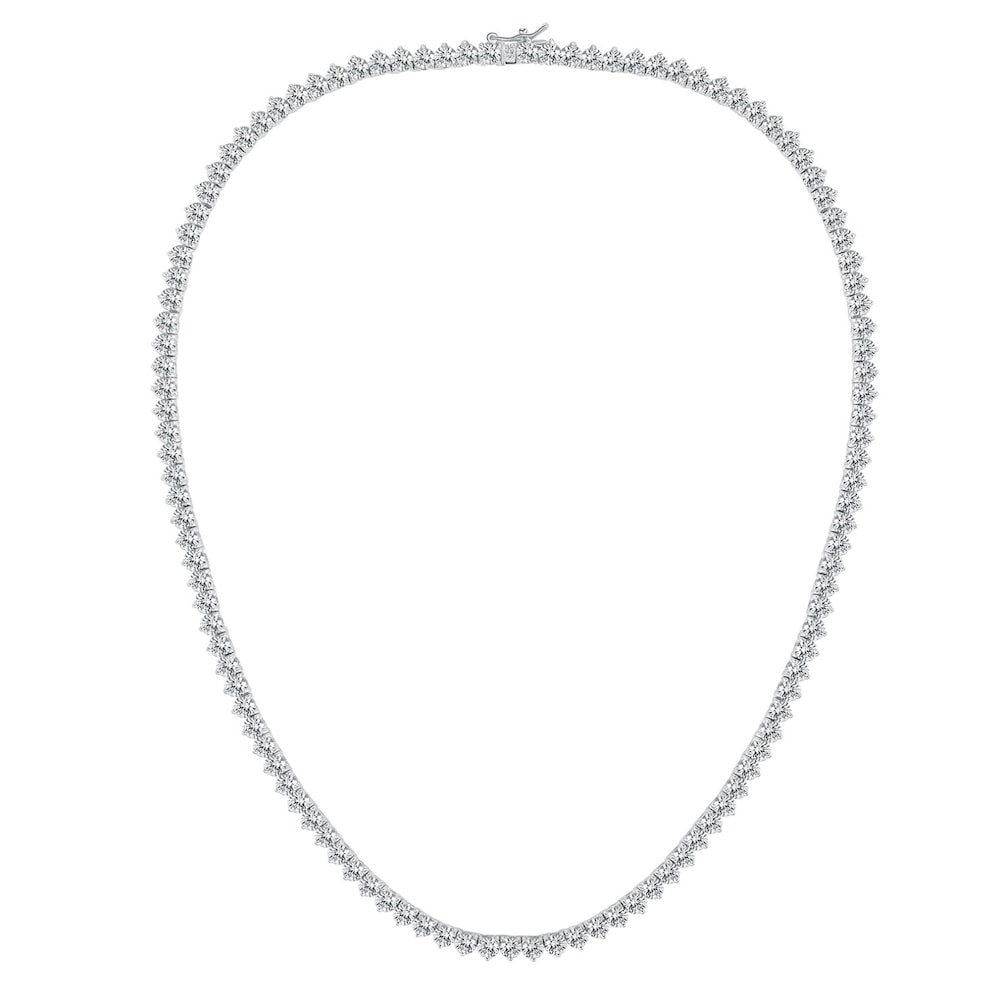 Monique Lhuillier Diamond Tennis Necklace in 18k White Gold