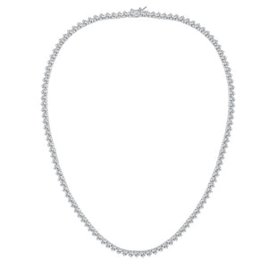 Monique Lhuillier Diamond Tennis Necklace in 18k White Gold
