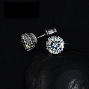 Monique Lhuillier Petal Diamond Earrings in 18k White Gold