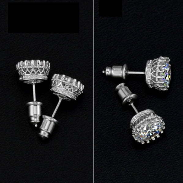 Monique Lhuillier Petal Diamond Earrings in 18k White Gold