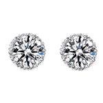 Monique Lhuillier Petal Diamond Earrings in 18k White Gold